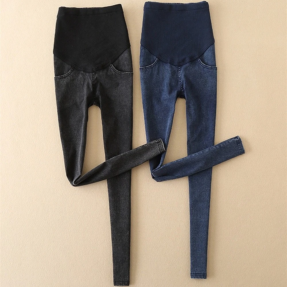 Jeans Women Pregnancy Maternity Clothing Black Pants For Pregnant Women Nursing Trousers Denim