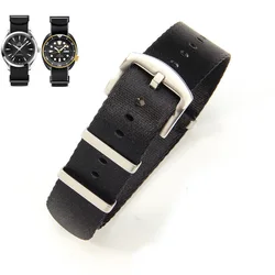 Durable Army Sports Nylon Watch Band - Universal 20mm & 22mm Strap - 22mm (Black - S)