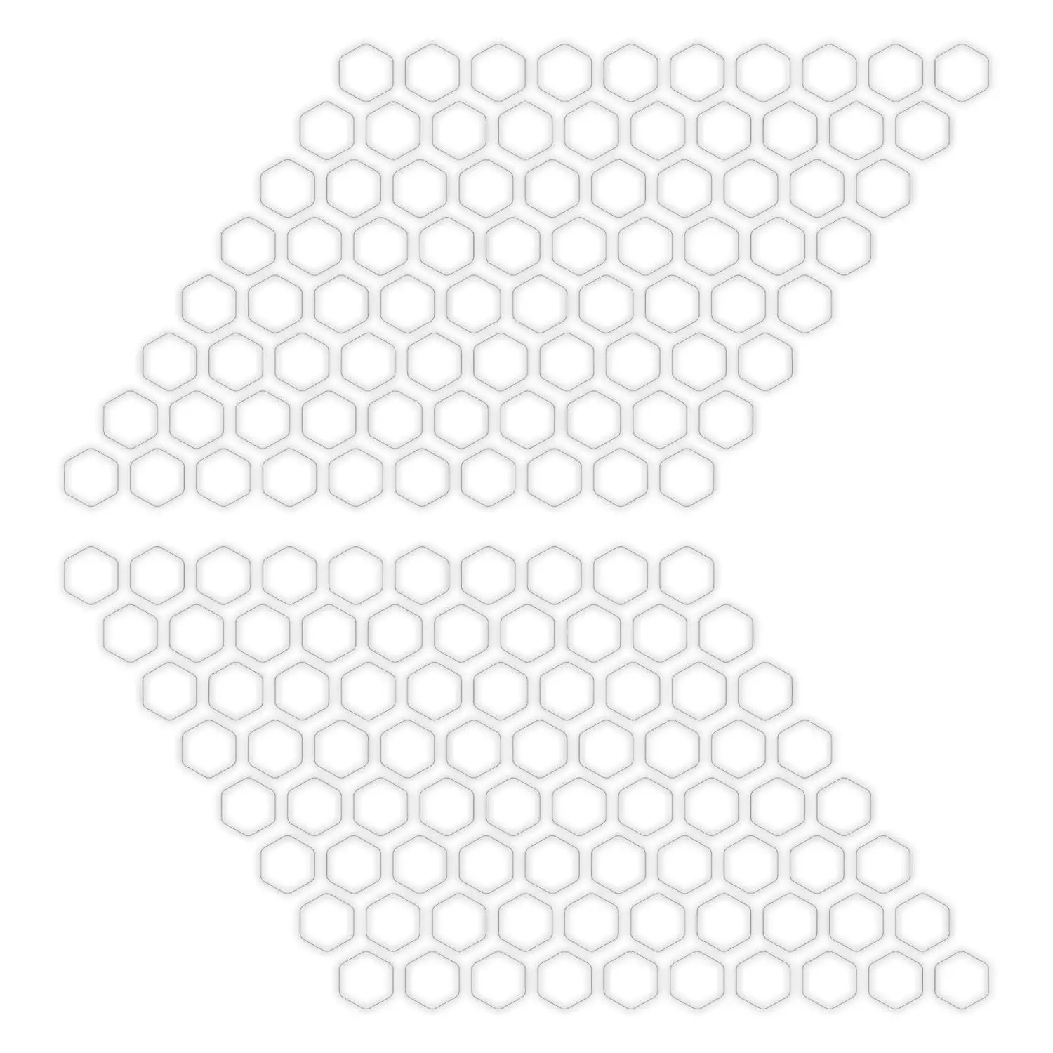 

GP Composite Universal 160 Pieces Honeycomb Strip Sticker Pad Transparent