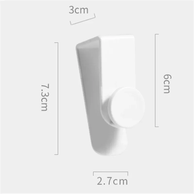 2 Pack Simple Plastic Hook Thicken Cabinet Door Hook Kitchen Shoe Grocery Hanger Bedroom Door Clothes Household Products