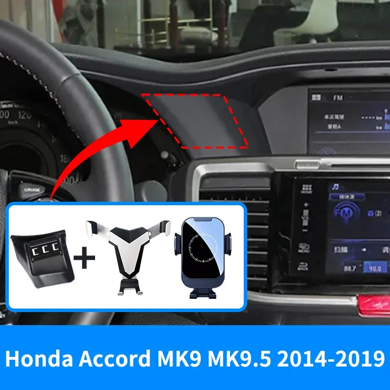 Phone Holder For Honda Accord MK9 MK9.5 2014- Air Vent Mount Mobile Support GPS Stand Bracket Car Accessories