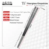 TiTo 1 Pair Japanese Chinese Metal Titanium Chopsticks Fiberglass + Pure Titanium Splicing Reusable Korean Chopsticks Tableware 2