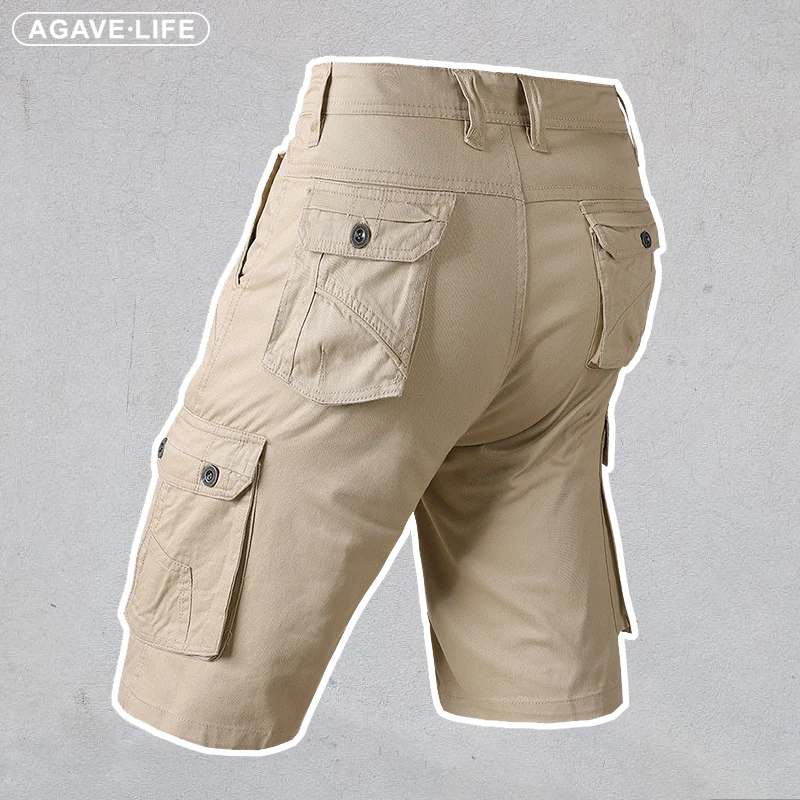 

Комбинезон мужской короткий, тактические хлопковые брюки в стиле милитари, свободные шорты с несколькими карманами, однотонные спортивные штаны, лето
