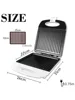 Large electric sonifer sandwich maker, 1400W, kitchen appliances, breakfast waffle machine, anti-ad foam pan 6