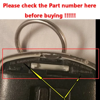 Keyforkess 315MHz ID46 PCF7953 5 5 pulsanti Smart Remote Key Fob per Ford Edge Escape Expedition c-max Taurus Flex Focus - KEYECU 315MHz ID46 PCF7953 5 5 pulsanti Smart Remote Key Fob per Ford Edge Escape