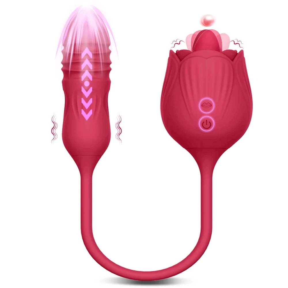 Rosen Vibrator Und Stretching Dildo Clitoris Stimulator_voghion.com