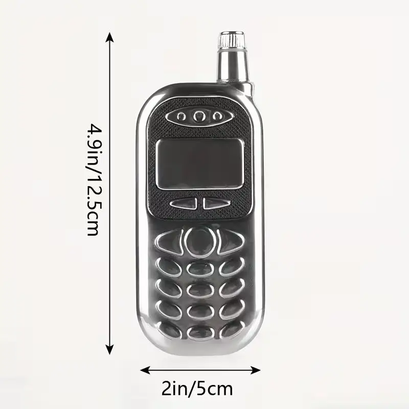 1pc 레트로 휴대폰 모양 병, 위스키 플라스크, 휴대용 창의적인 디스펜싱 병, 스테인레스 스틸 2.5oz 플라스크