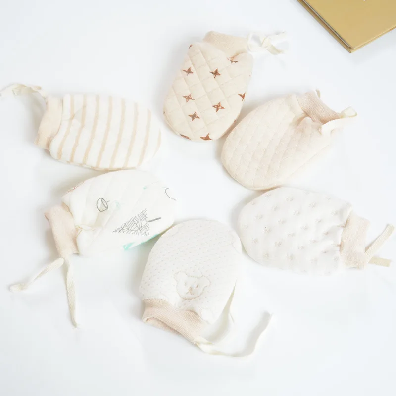 0-2Y Baby Gloves Winter Baby Anti-Grab Mittens Full Finger Boys Girls Thicken Warmer Fleece Gloves Toddler for Newborn Gift 2