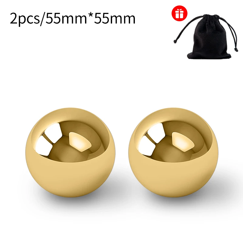 2pcs 55mm gold