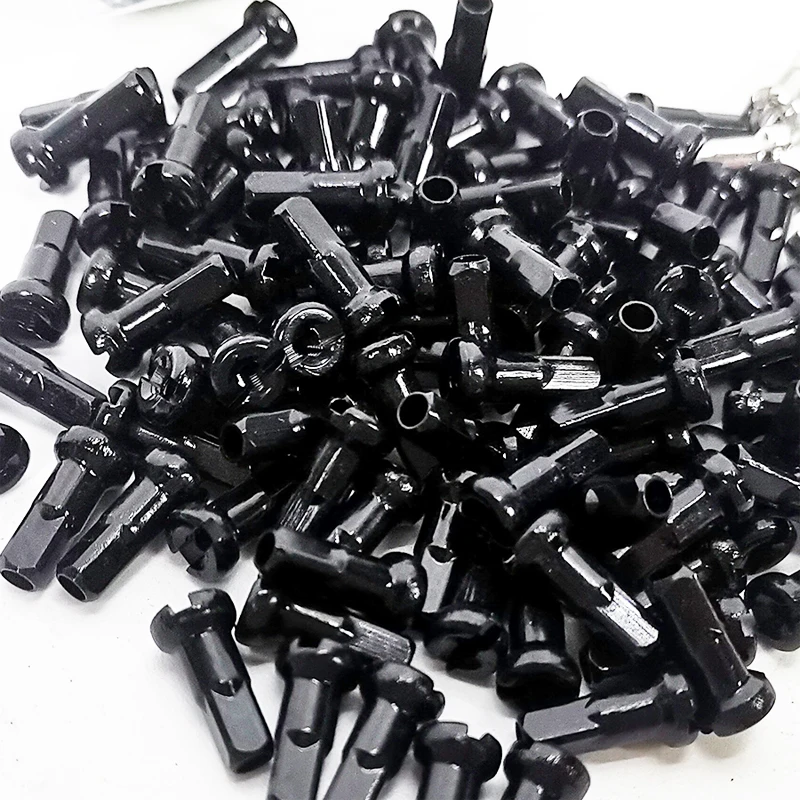 20Pcs Steel Bike Wheel Spoke Nipples Replacement For 10G/12G/13G/14G Spoke Caps Road Mountain Bicycles Black Silver Parts bicycle parts bike accessories bike spokes nipples