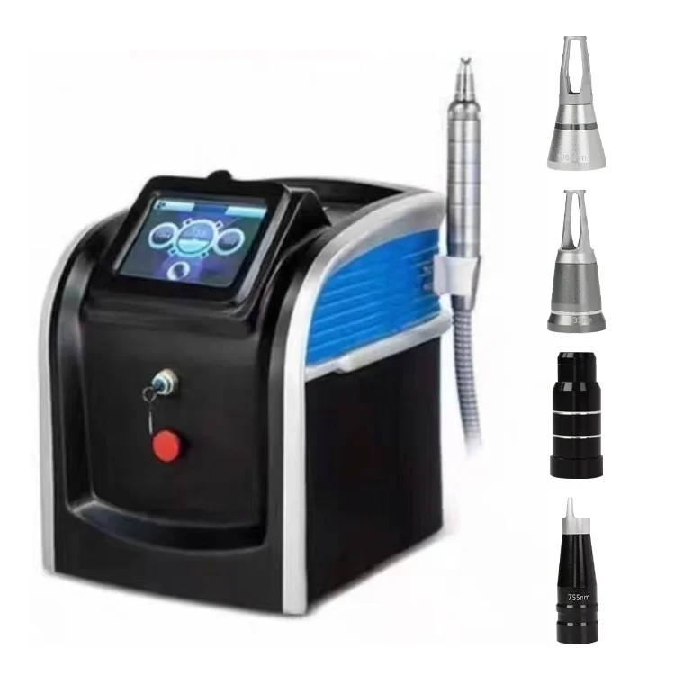 ND:YAG 1064NM Q-switch Pico Way Second Laser Tattoo Eyebrow Removal Machine Black Doll Skin Rejuvenation