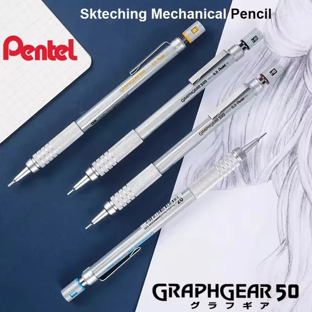 Pentel Matita meccanica GraphGear 500 Matite automatiche in piombo non infrangibile Penna da disegno professionale per fumetti artistici Forniture utili per la scuola 1