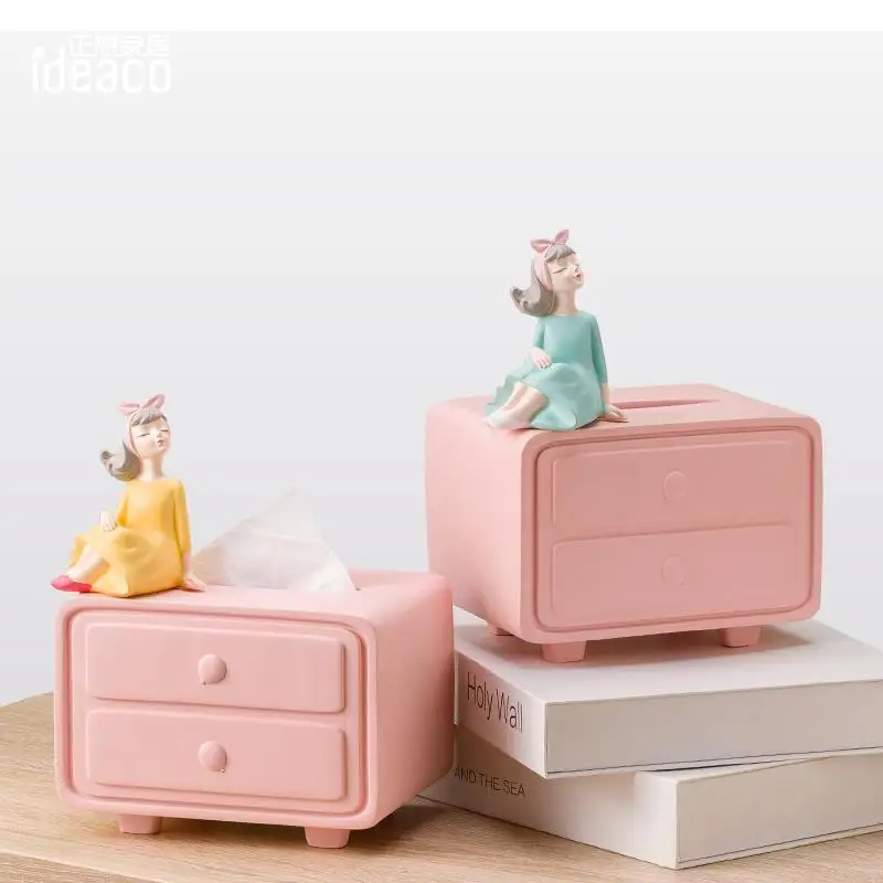 

Tissue Box Decoration Living Room Creative Coffee Table Balloon Light Luxury High-end Paper Drawer Box Napkin Box Decoration