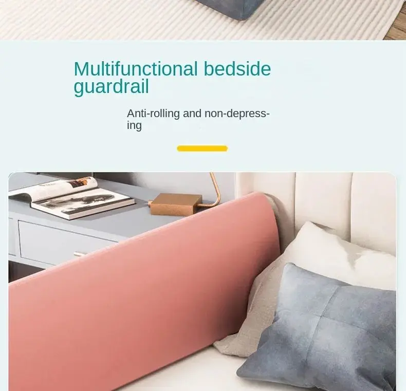 200cm Bedside Guardrail Bed Fence Newborn Fall Protection Fence Baby Bed Side Baby Anti-fall Soft Package Bed Enclosure Blocker S423626fb5d6b4daeb0d7d0cfb10605481