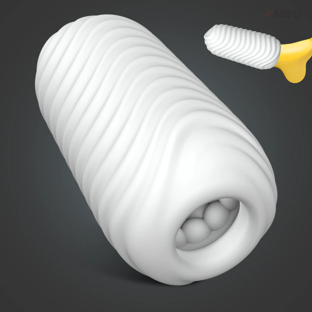 Male Masturbation Soft Stimulating Penis Massager Silicone Stretchable Masturbator Masturbation Cup Sex Toys for Men Wholesale