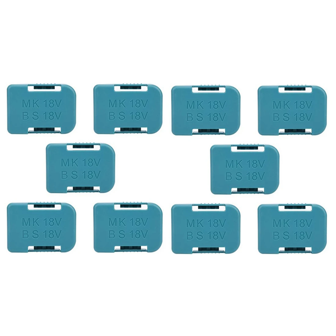 

10 Pcs New for 18V Fixing Devices Battery Storage Rack Holder Case(Blue)
