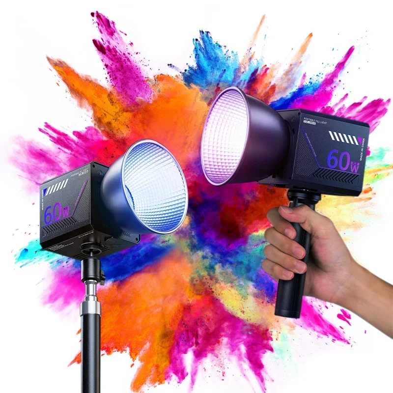 Portable RGB Video Light for Photography and Streaming
