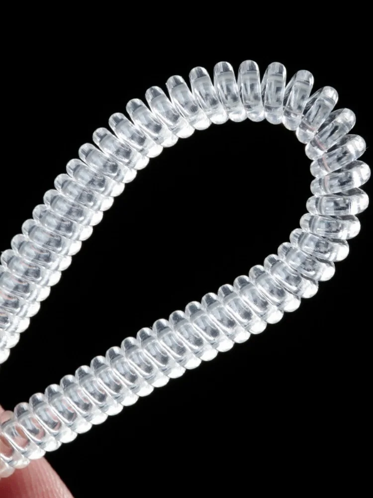 5Pcs/Lot Ring Adjusting Pad Size Transparent Ring Adjuster Light Spring Rope Ring Spring TPU Plastic Spring