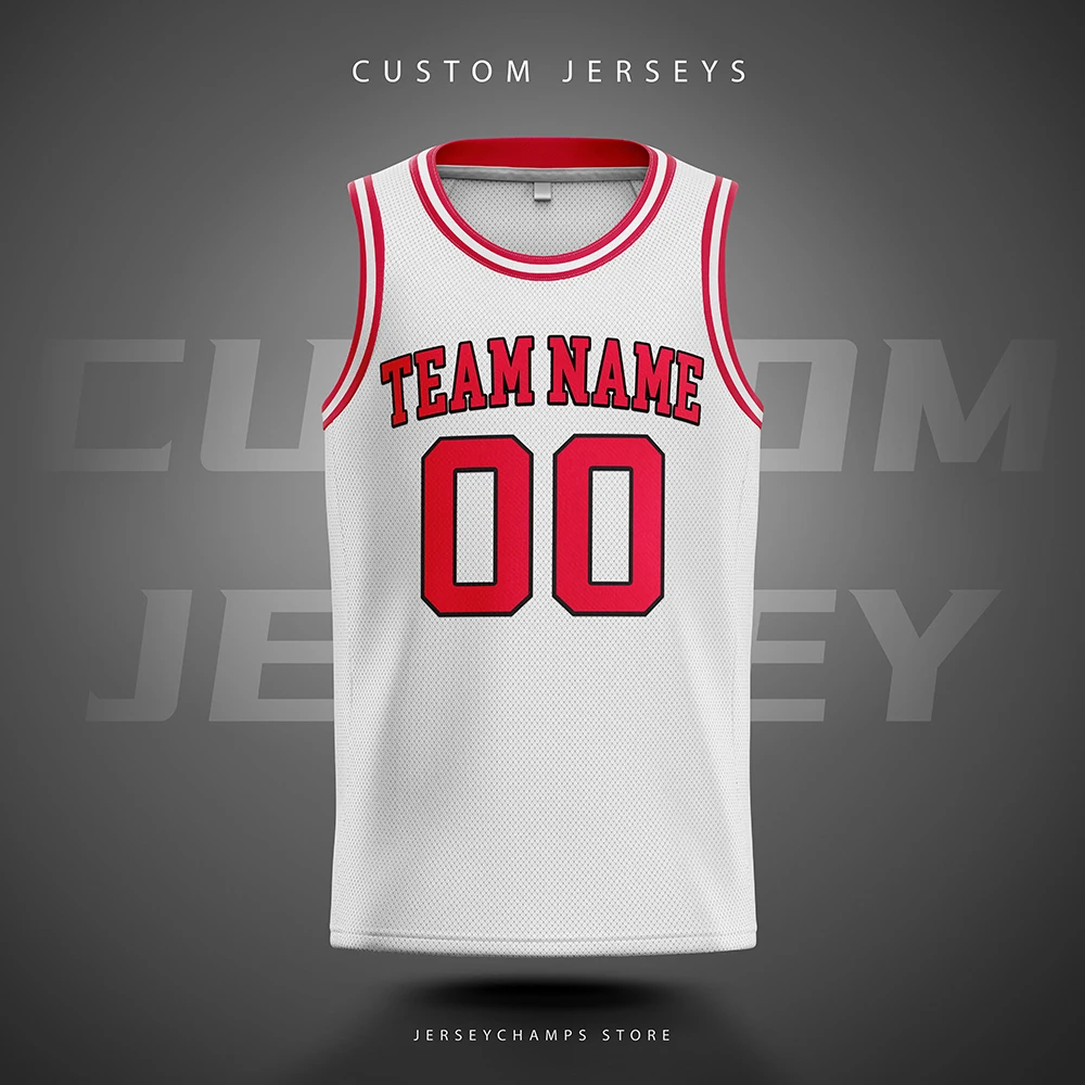 Team Uniforms Player Name and Number Printed Basketball Jerseys Trillest