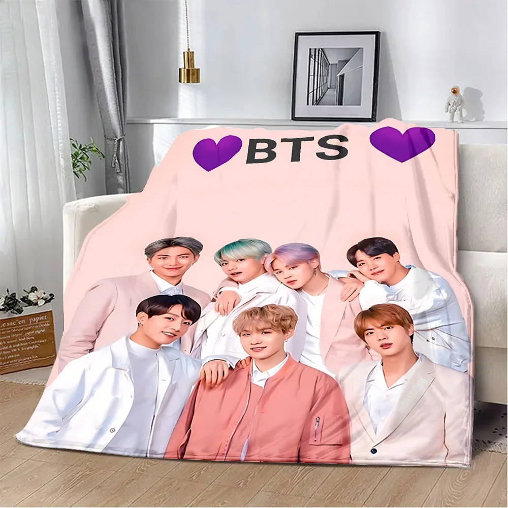 Printed Blanket Singer J-Jungkooks Picnic Blankets Warm Blanket Soft and Comfortable Blanket Home Travel Birthday Gift 3
