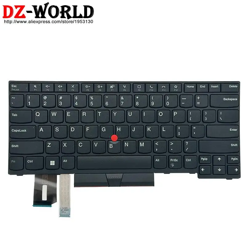 Teclado Inglês dos Eua para Lenovo Thinkpad E480 E485 E490 E495 T480s T14 Gen1 P14s Gen2 T490 T495 L380 L390 Yoga L480 L490 P43. - Imagem 2