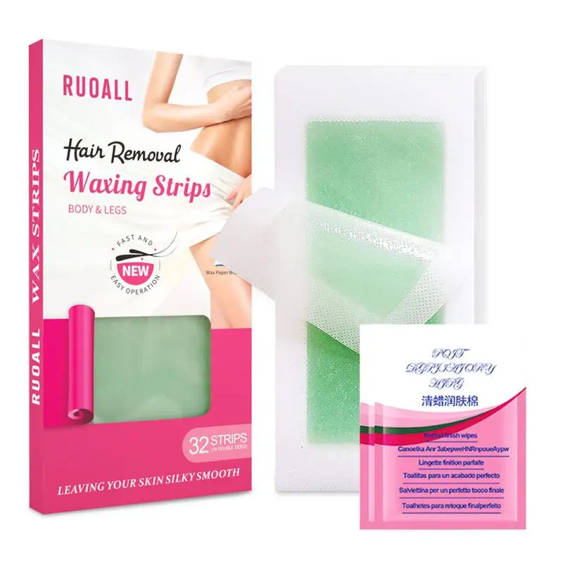 

Воск для удаления волос 32 шт., безболезненное восковое средство для удаления волос на теле, средство для ухода за кожей, безопасные восковые полоски для тела