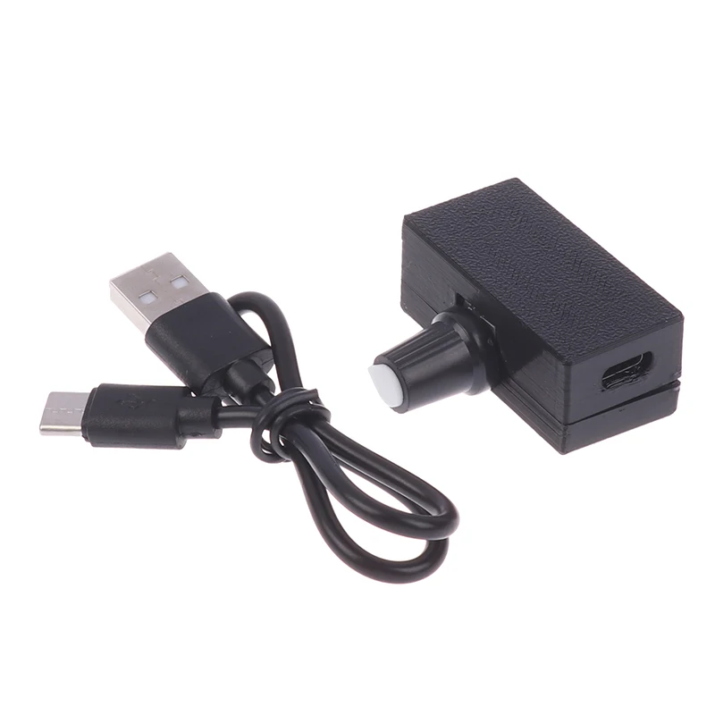 【C】DIY 수냉식 냉각 PWM 속도 컨트롤러 4핀 팬 속도 컨트롤러 TYPE-C USB 인터페이스 전원 공급 장치
