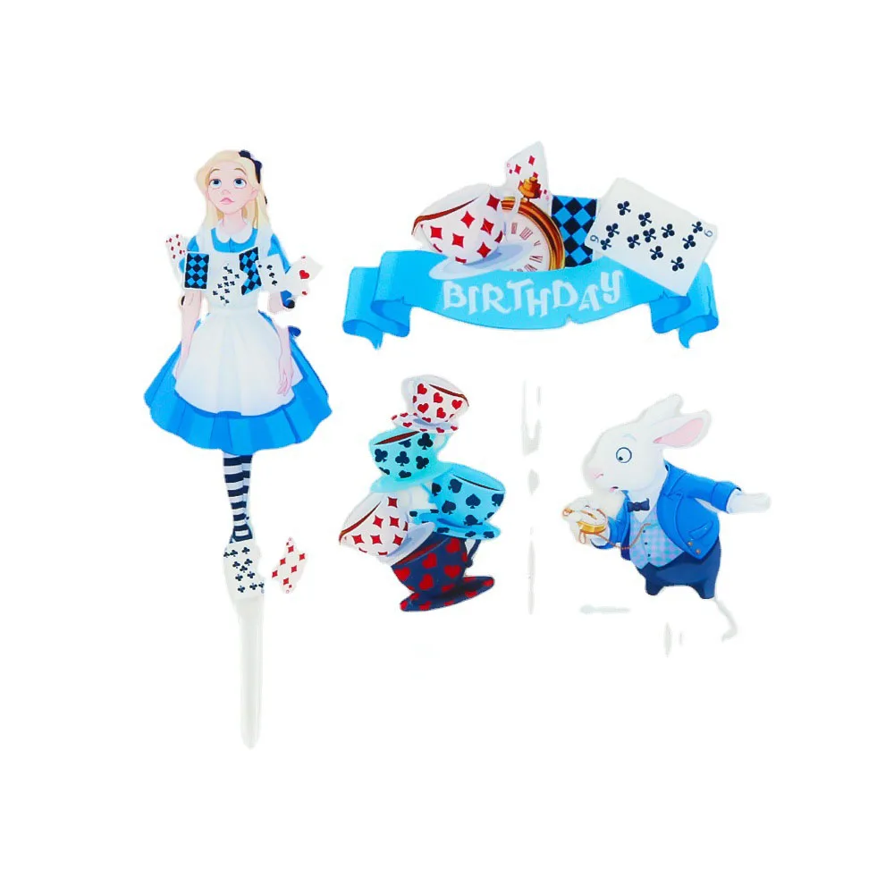 Alice in Wonderland Cake Toppers