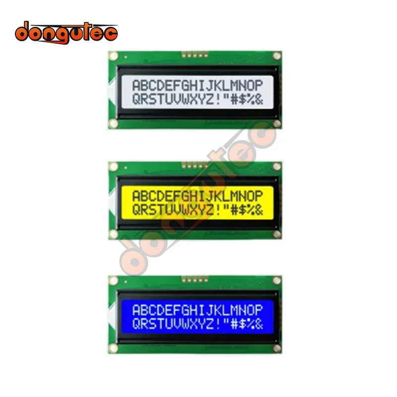 5.0V 1602 16x2 Character LCD Display Module AIP31068 Controller 16*2 SPI Serial IIC I2C Interface |