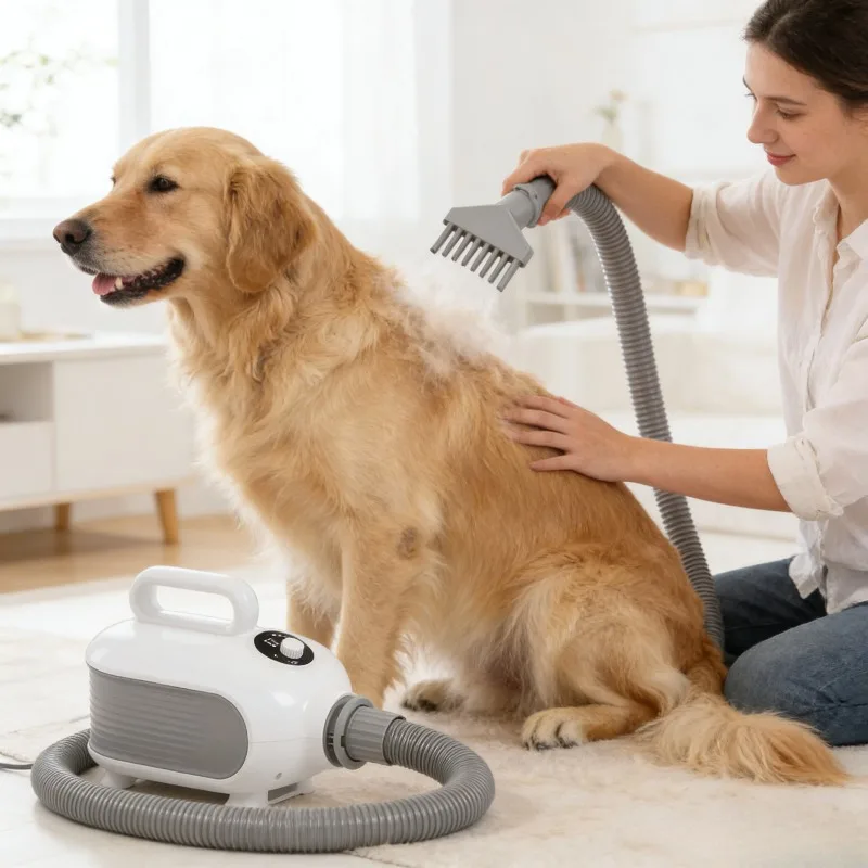 Smart High Power Pet Dryer Professional Grooming Blower Adjustable Speed Temp for Dogs Cats Universal Hair Drying Machine Home 1