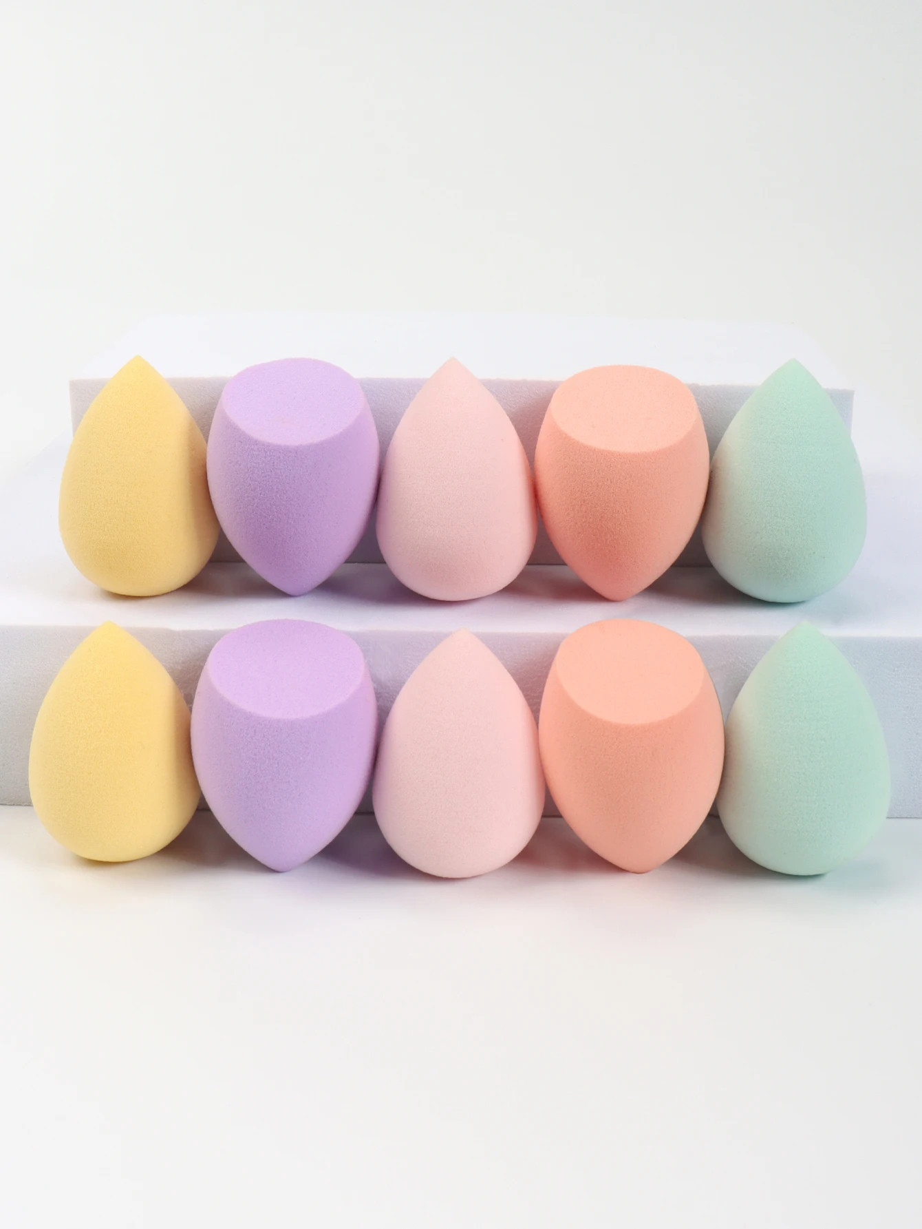 10 件 Mini Makeup Sponge Powder Puff Beauty Sponge for Makeup Concealer Liquid Foundation Face Cosmetic Puff Make up Sponge 3