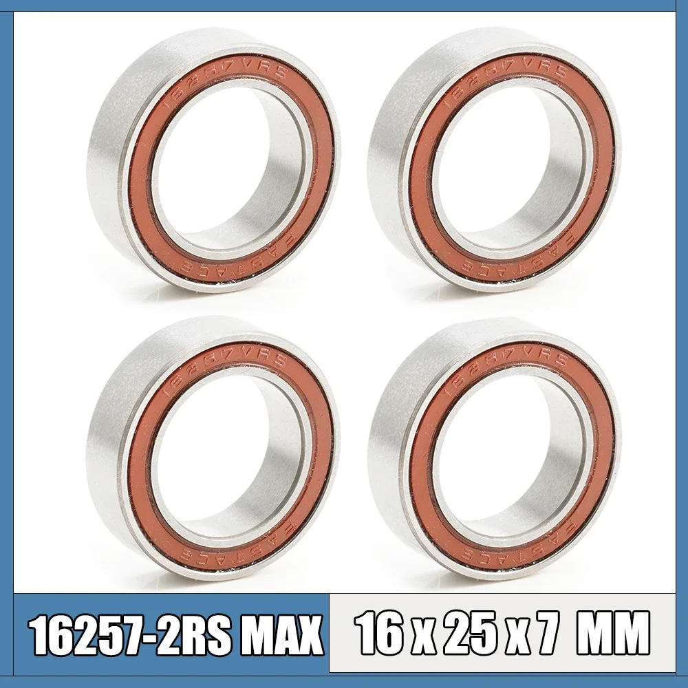 4PCS MR16257-2RSV MAX Bearing 16*25*7mm Full Balls Bicycle Frame