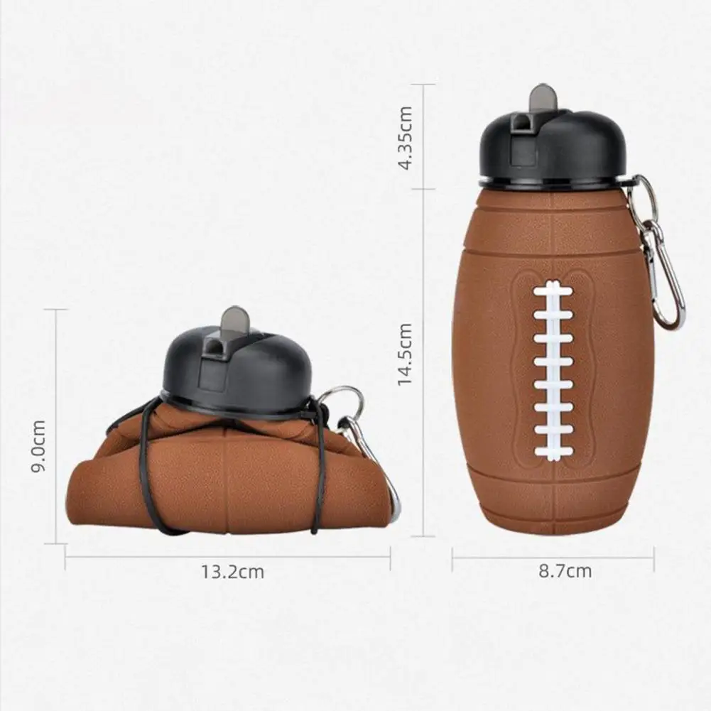 

Collapsible Cup High Capacity PP Material Large Caliber Sport Drinking Bottle Carrying Handle Water Bottle Daily Use