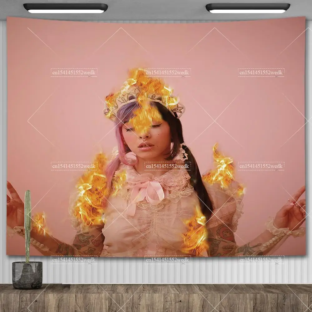 Party decorations,tapestry decorations Melanie Martinez New Portals Music Album Cover Wall Flag Tapestry Meme Tapestry Aesthetic Room Decoration Party Backdrops