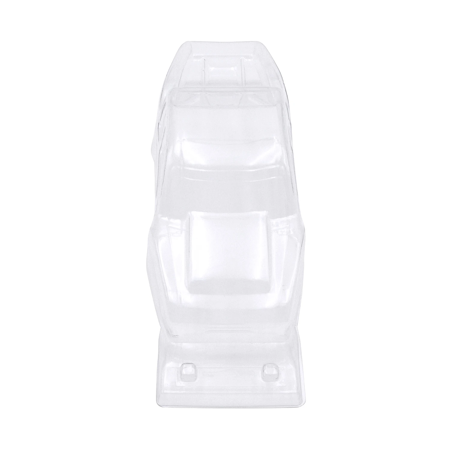 Achetez une coque de camion 1:24 en polycarbonate pour Axial SCX24 - blanc et jaune, vue éclatée.