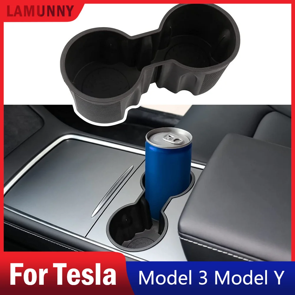 

Для Tesla Model Y Model 3 2023 2022 2021 центральная консоль подставка для чашки вставка подходит только для новой консоли