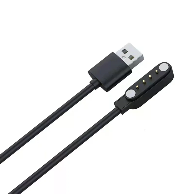 유니버설 스마트워치 충전 케이블 마그네틱 충전 케이블 2핀 4핀 USB 충전기 스마트워치용 7.62mm 2.54mm 4mm
