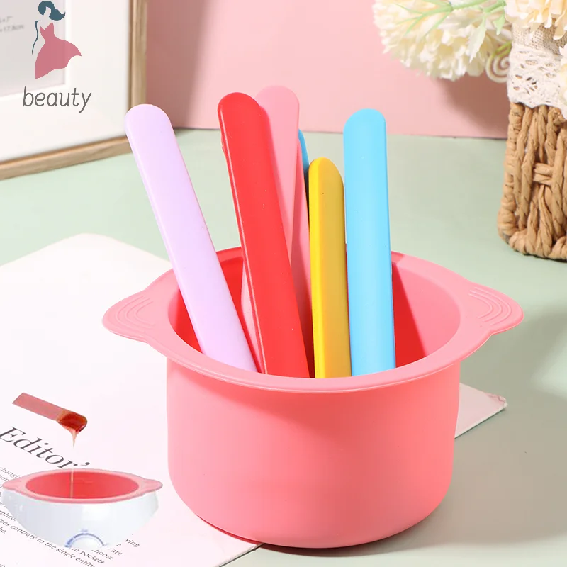 

Wax Warmer Heat-resisting Replacement Silicone Bowls Wax Stirring Stick Body Beauty Tool Large Silicone Mask Hair Removal Stick