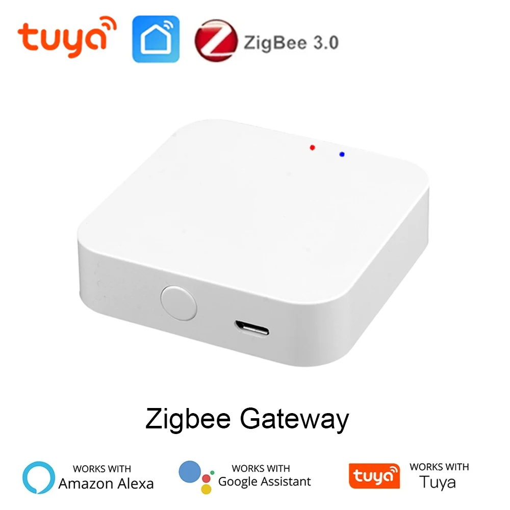 

Tuya ZigBee 3.0 Smart Hub Wireless Gateway Bridge Smart Life APP Remote Control Works with Alexa Google Home