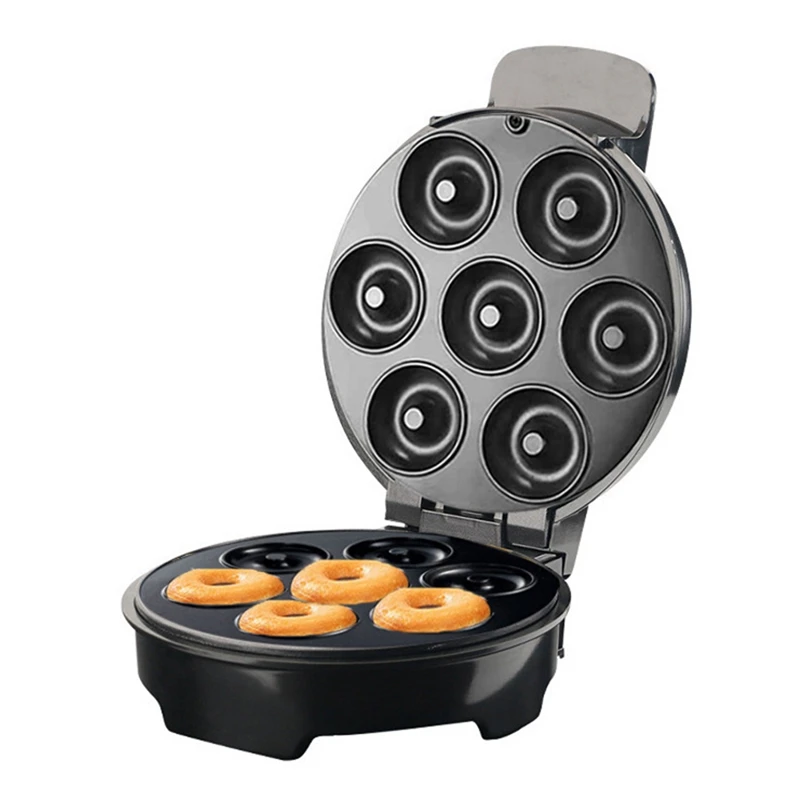 

1Piece Electric Donut Machine 1000W Non-Stick Coated Kitchen Donut Maker Kids Snacks Desserts Breakfast Makes 7 Donuts US Plug