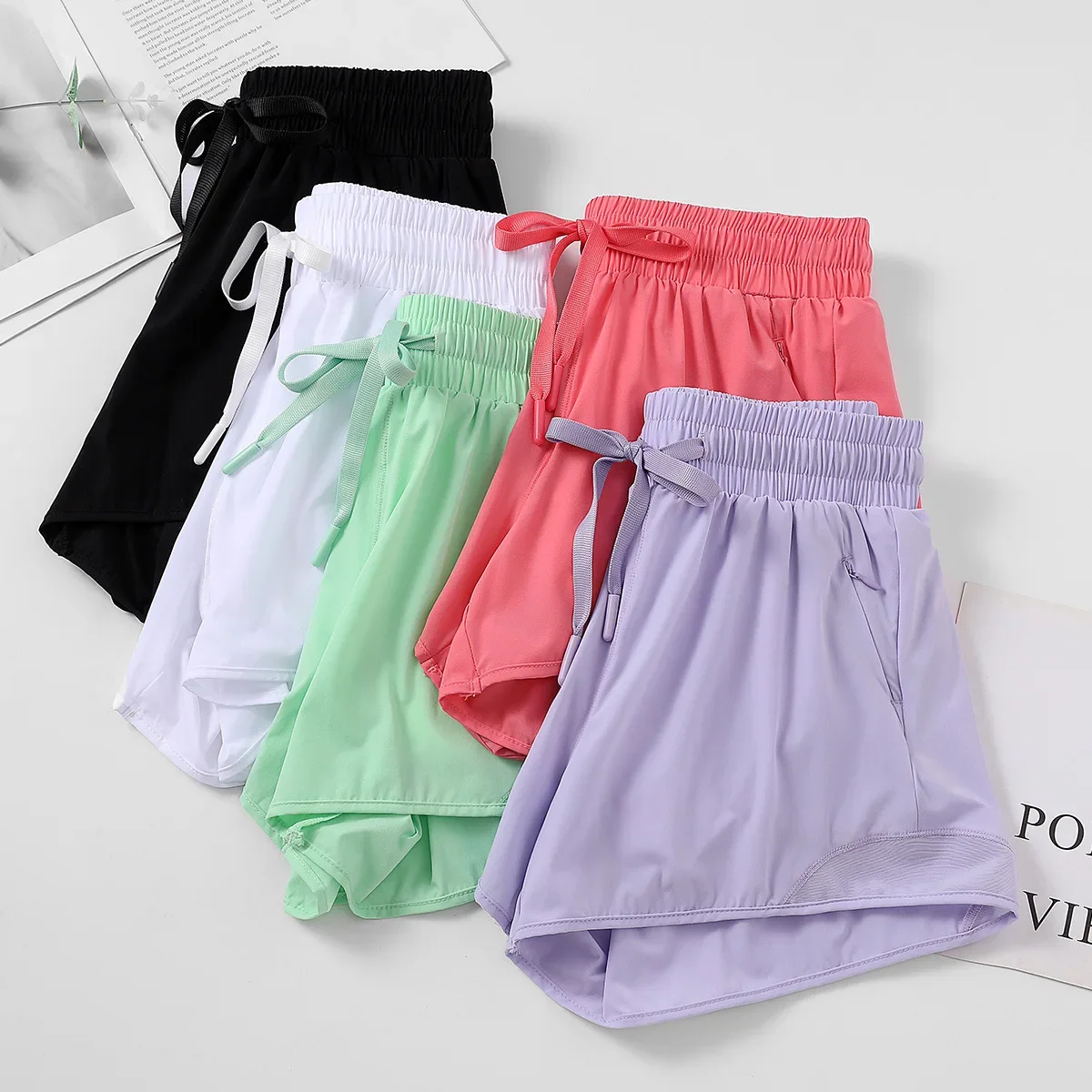New Women's Loose Summer Quick Dry Running Anti-Light Mesh Breathable Sport Shorts Outdoor Running Fitness Pants