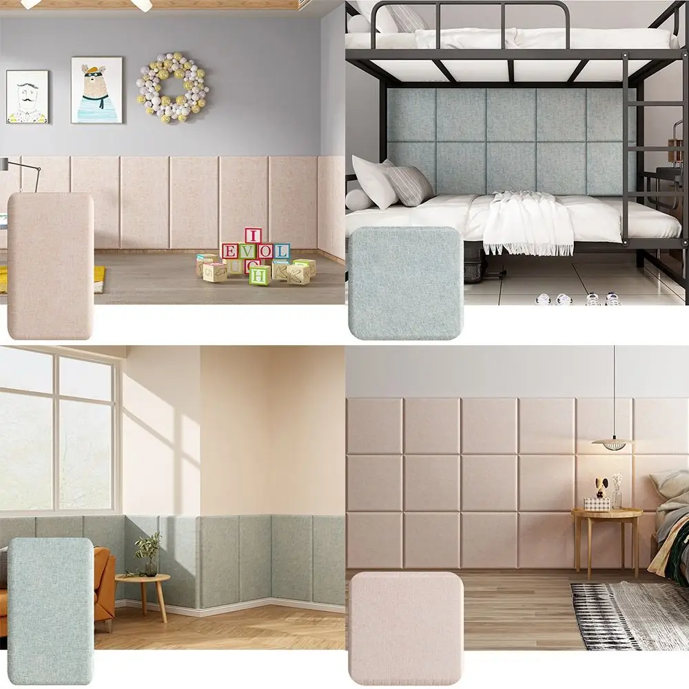 Self Adhesive 3D Wall Stickers Soft Back Anti Collision Wall Pad