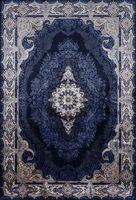 Turkish Rug Oriental Dark Blue Carpet for Living Room Rug Saloon Rugs Anti-slip Non slip Kitchen Rug Turkish Entryway Doormat 1