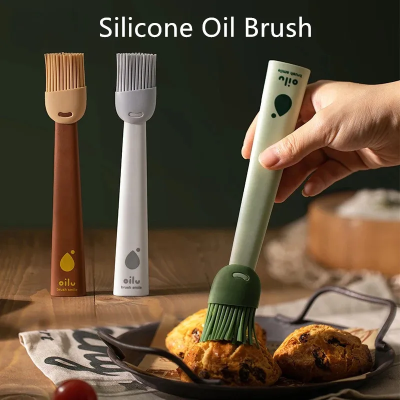 Silicone BBQ Oil Brush Basting Brush DIY Cake Bread Butter Baking Brushes Kitchen Cooking Barbecue Accessories BBQ Tools