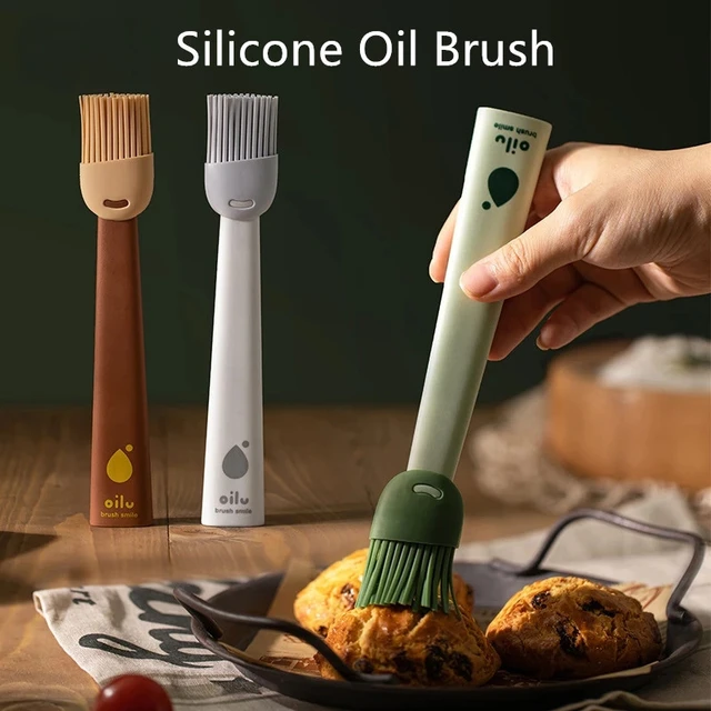 1PC Silicone BBQ Oil Brush Basting Brush DIY Cake Bread Butter Baking  Brushes Kitchen Cooking Barbecue Accessories BBQ Tools