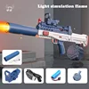 Hot Water Gun Electric LED Spurt Fire QBZ95 Pistol Shooting Toy Full Automatic Summer Water Beach Toy For Kids Boys Adults Gift 1