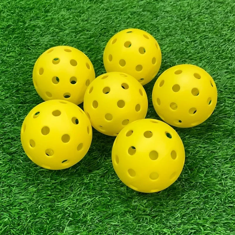 Lot De 12 Balles De Pickleball Outdoor Avec 40 Trous – Haute élasticité, Sac De Rangement Inclus – Idéal Pour Jouer En Extérieur