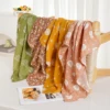 Kangobaby #My Soft Life# 4pcs Set Bamboo Cotton Baby Muslin Bib Newborn Burp Cloth Fashion Scarf Size 60x60cm 5