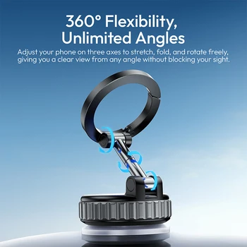 Ulanzi MA40 MagLock Suction Cup Mount Mutifunction Livestreaming Vlogging Shots for Smartphone Travel On-the-Go Office Mate