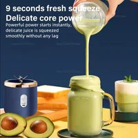 Portable Rechargeable Electric Juicer Double Cup Fruit Mixer Compact Food Milkshake Manufacturer Smoothie Juice Extraction 4